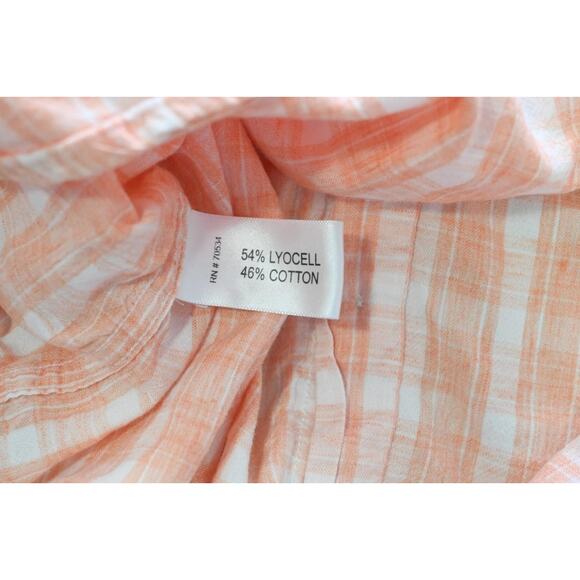 ORVIS Button Up Country Shirt Classic Fit Plaid Lyocell Cotton Blend Mens Large - Picture 10 of 10